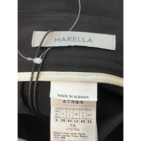 Marella shorts black Usual high waisted - Picture 3 of 4